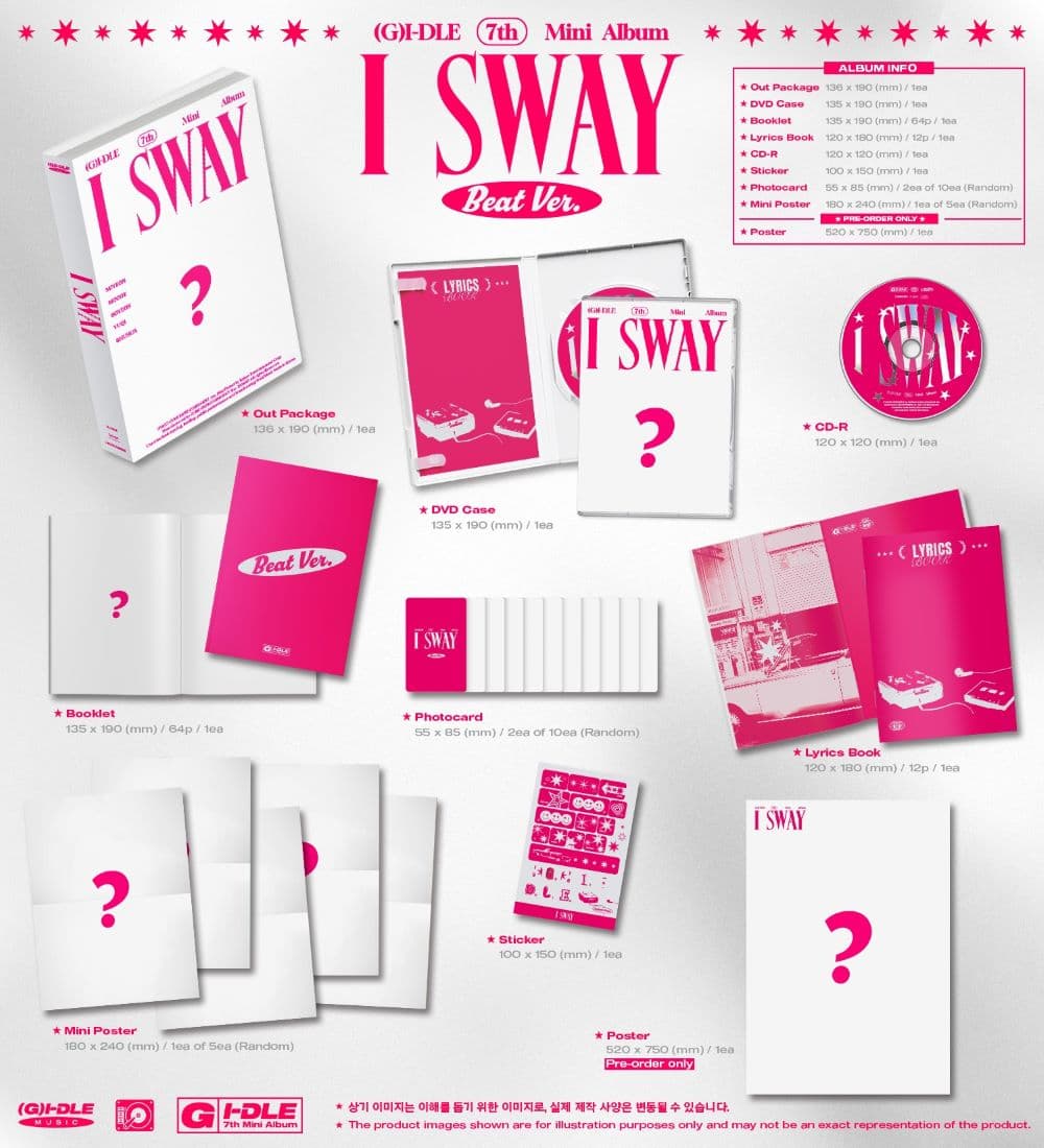 IMPURPLE] (G)I-DLE - I SWAY [7505] State Slightly damaged Album